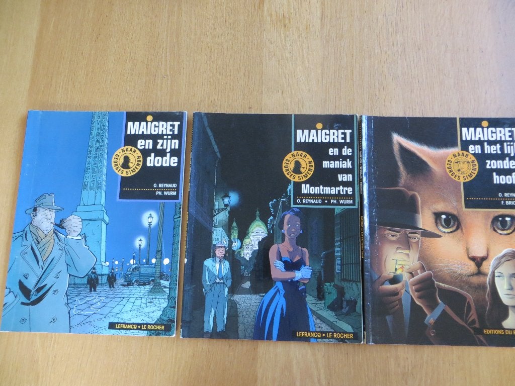 Maigret strips drie delen (1, 2 en 5), Boeken, Meerdere stripboeken, Ophalen of Verzenden, Gelezen