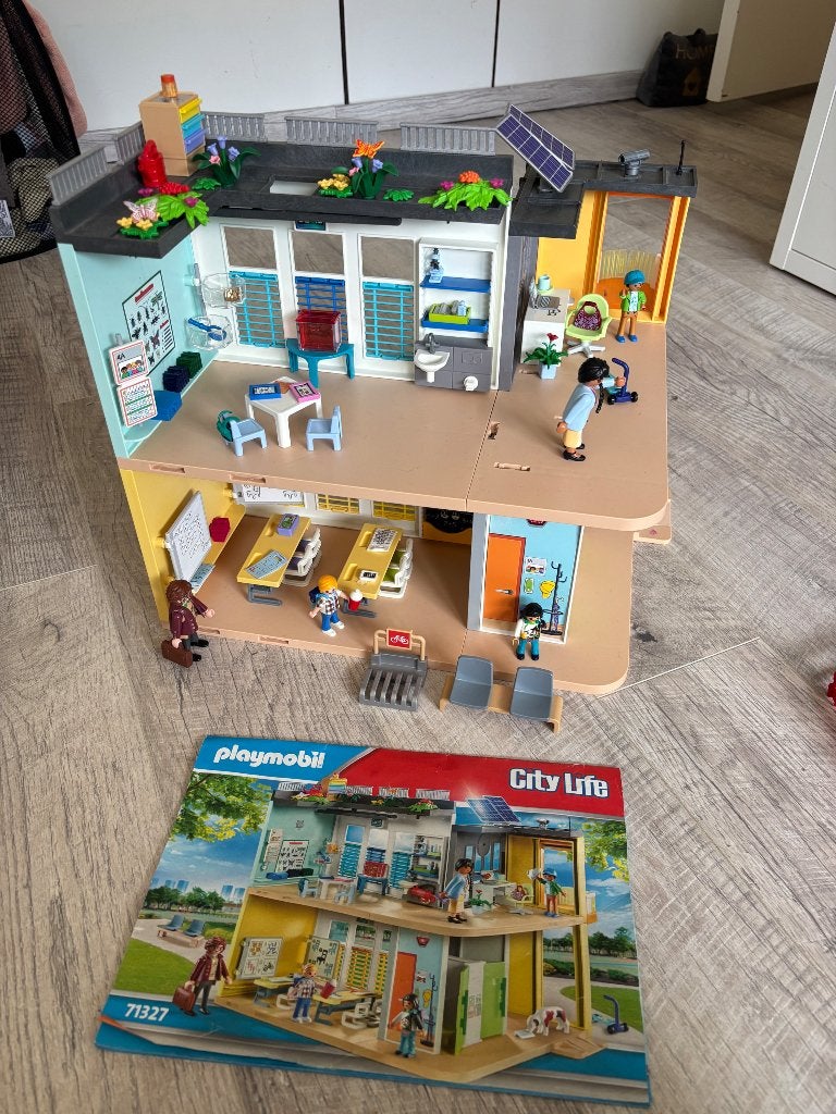 Playmobil school, Gebouw, Complete set, Ophalen of Verzenden, Zo goed als nieuw