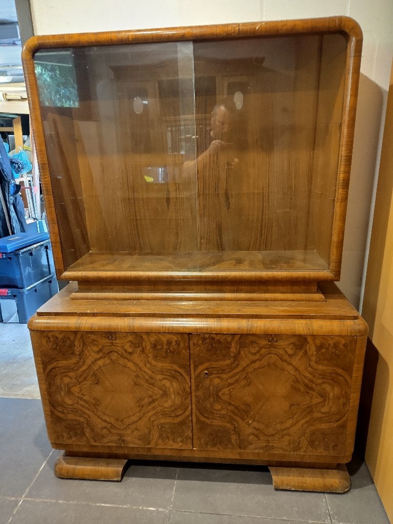 vintage art deco servieskast 30er - 50er jaren, Antiek en Kunst, Antiek | Meubels | Kasten, Ophalen