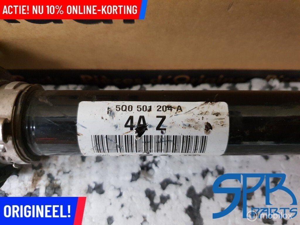RS3 S3 8V GOLF 7 VII R20 Aandrijfas RECHTS ACHTER 5Q0501204A, Audi, Gebruikt, Audi, Ophalen of Verzenden