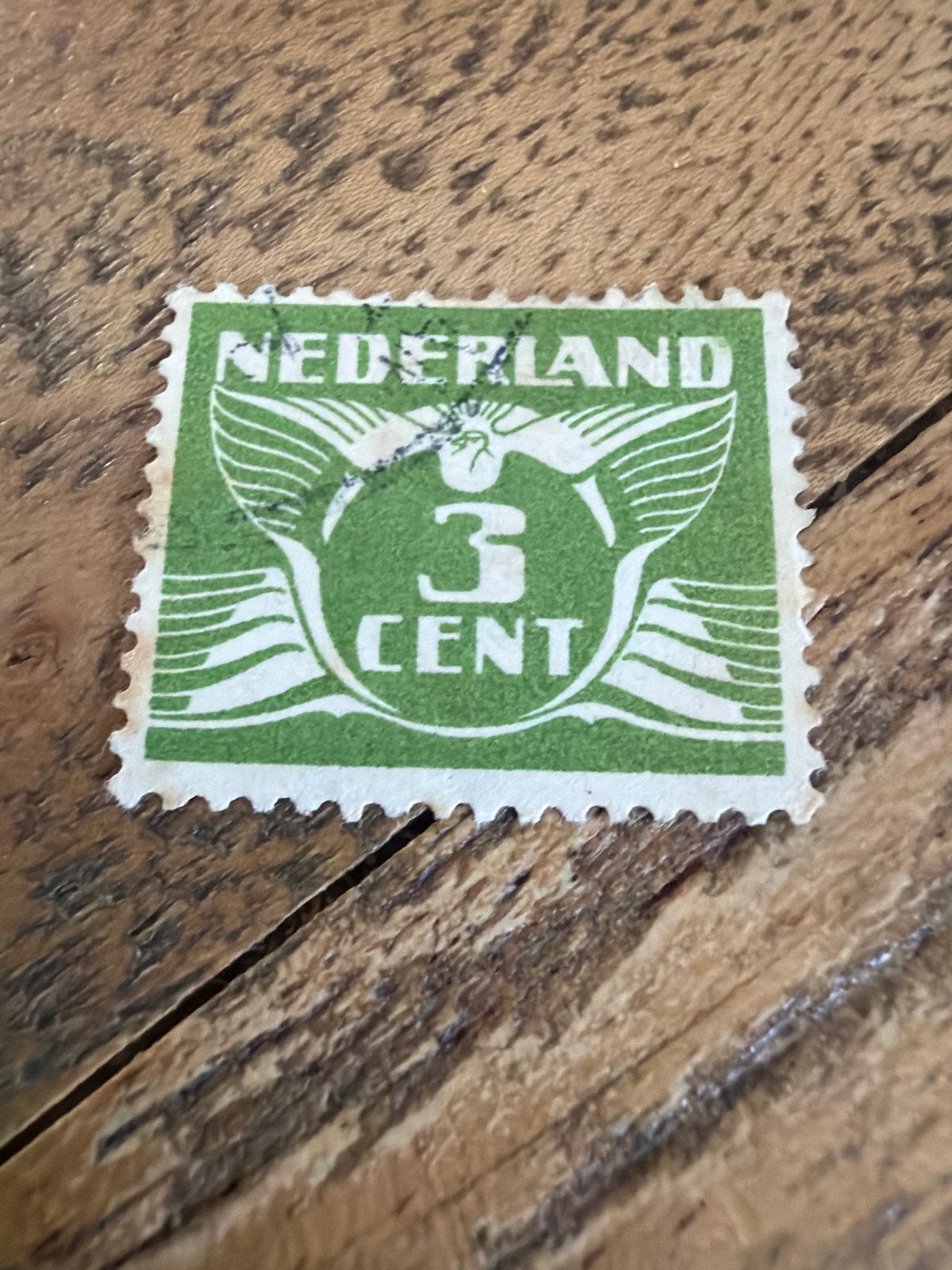 Nederland 3 Cent Postzegel - Groen, Gestempeld, Postzegels en Munten, Ophalen of Verzenden, T/m 1940, Gestempeld