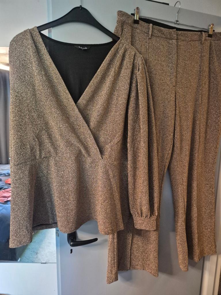 Broekpak MS mode trijntje Oosterhuis maat 50, Kleding | Dames, Grote Maten, MS mode, Ophalen of Verzenden, Zo goed als nieuw, Broek of Spijkerbroek