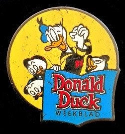 Donald Duck Weekblad pin, Verzenden, Gebruikt, Figuurtje, Speldje of Pin