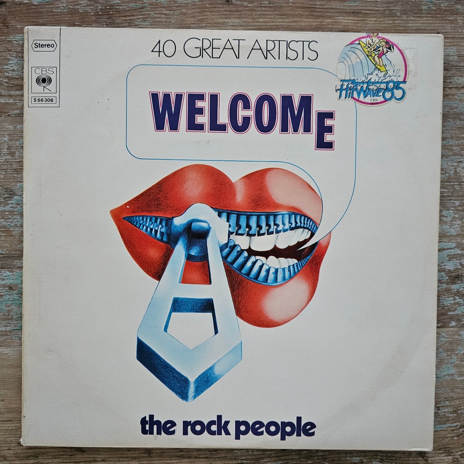 LP - Welcome The Rock People - 40 Great Artists, LP, Gebruikt, Ophalen of Verzenden, Complilatie
