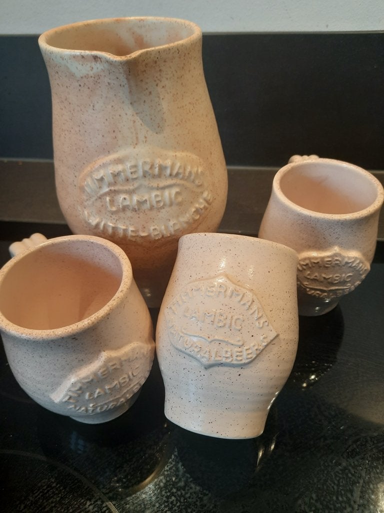 kruik en bekers Timmermans lambic, Ophalen of Verzenden, Zo goed als nieuw, Pul(len), Overige merken