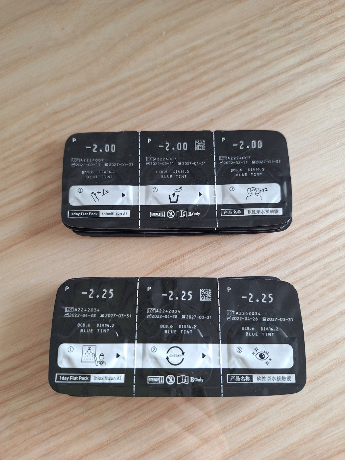 Daglenzen van Pearle -2.00 en -2.25 (gratis), Ophalen, Nieuw