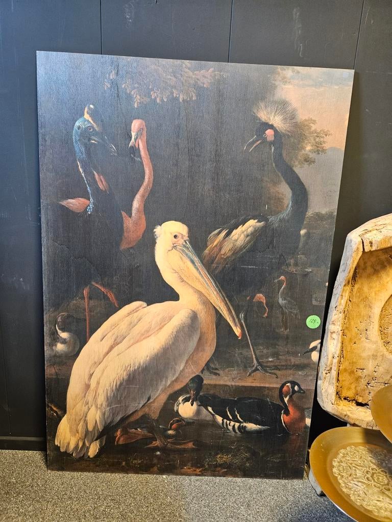 Wandpaneel multiplex met opdruk vogels, Huis en Inrichting, Woonaccessoires | Wanddecoraties, Nieuw, Ophalen of Verzenden