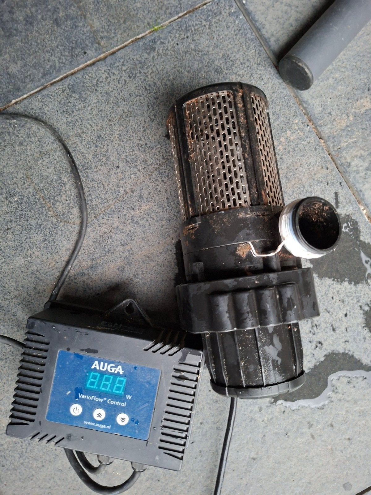 AUGA VarioFlow  10 vijverpomp met reserve pomp/ rotor, Ophalen of Verzenden, Gebruikt, Vijverpomp