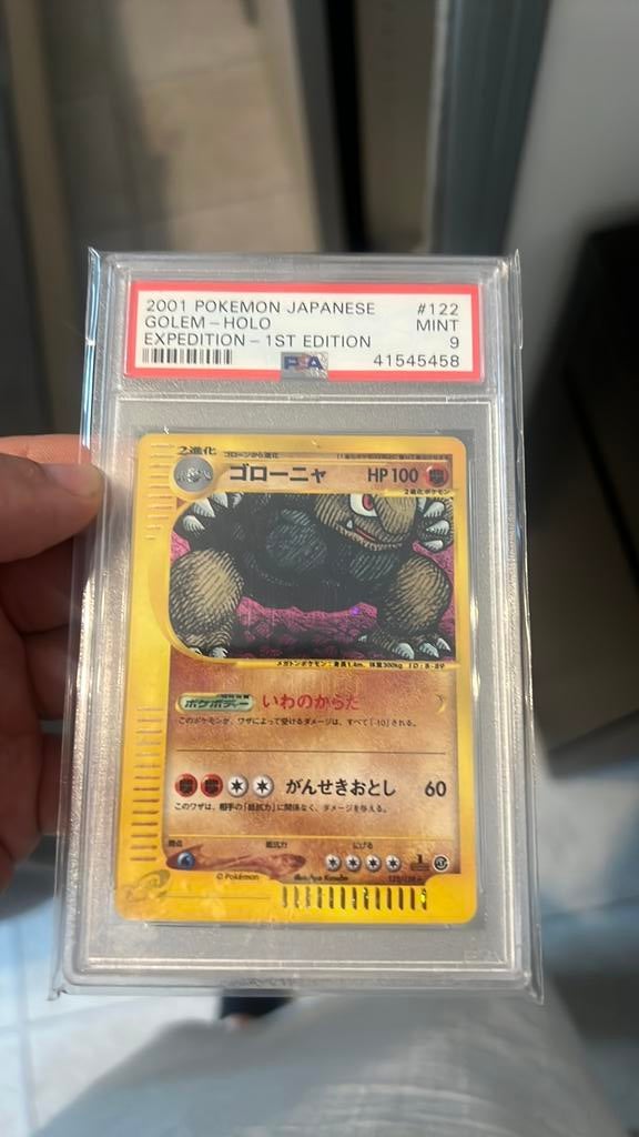 2001 Pokemon Japanese GOLEM-HOLO EXPEDITION 1ST EDITION, Ophalen of Verzenden, Zo goed als nieuw