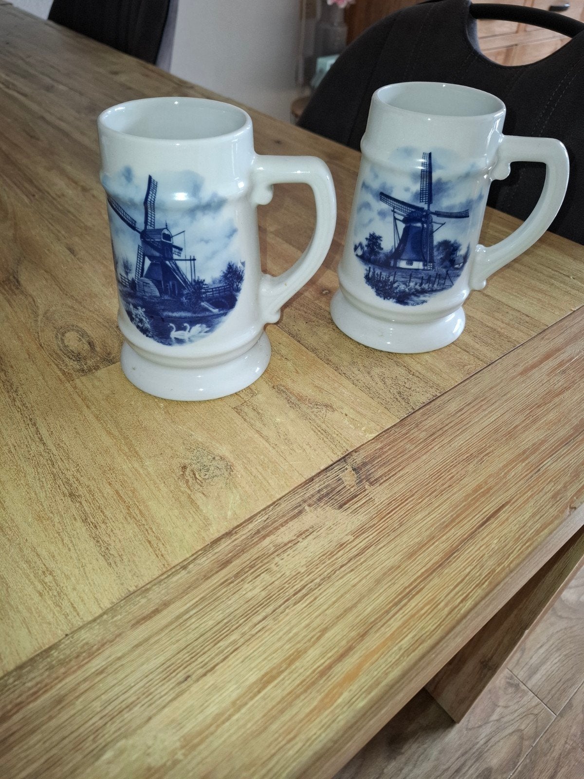 Delfts Blauw Bierpullen - Set van 2, Antiek en Kunst, Antiek | Porselein, Ophalen of Verzenden