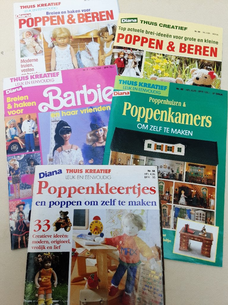 Patroonboekjes breien en haken voor poppen en beren, Ophalen of Verzenden, Gebruikt, Breien of Haken, Patroon of Boek