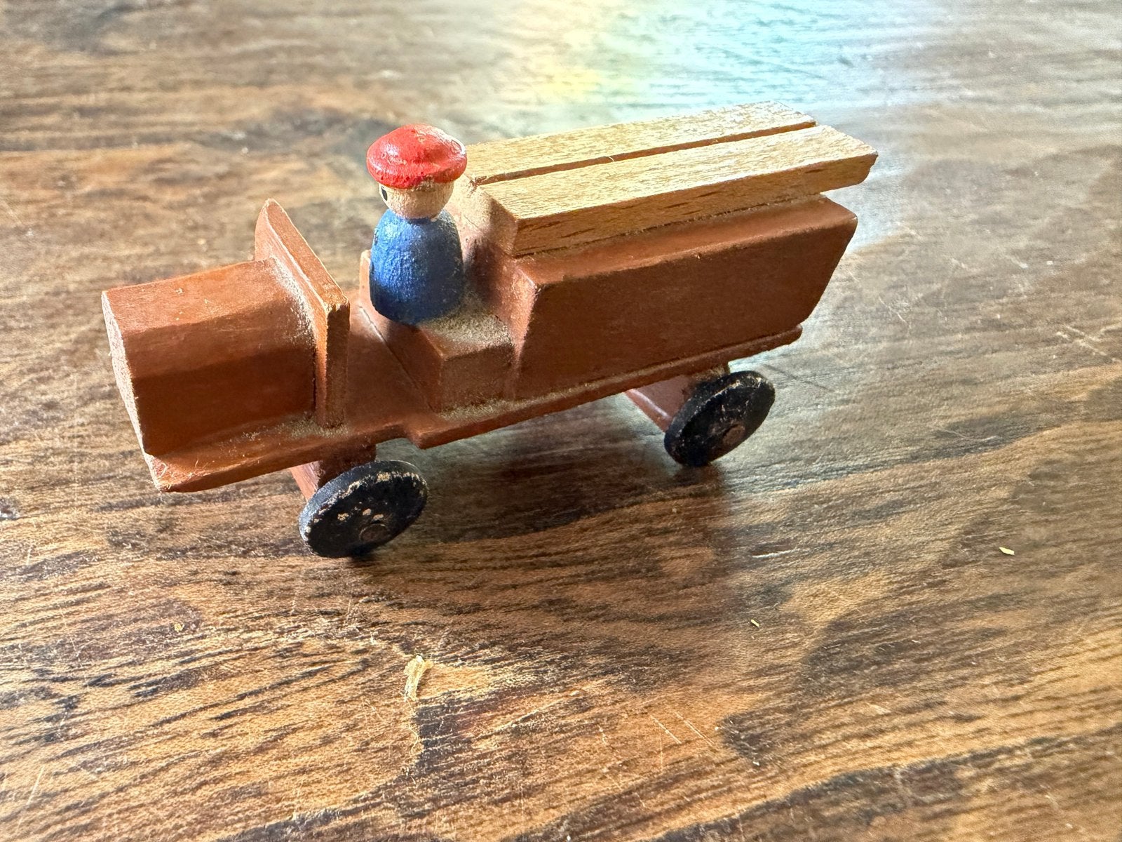 Vintage houten vrachtwagen – Made in GDR – DDR – jaren ’60, Antiek en Kunst, Ophalen