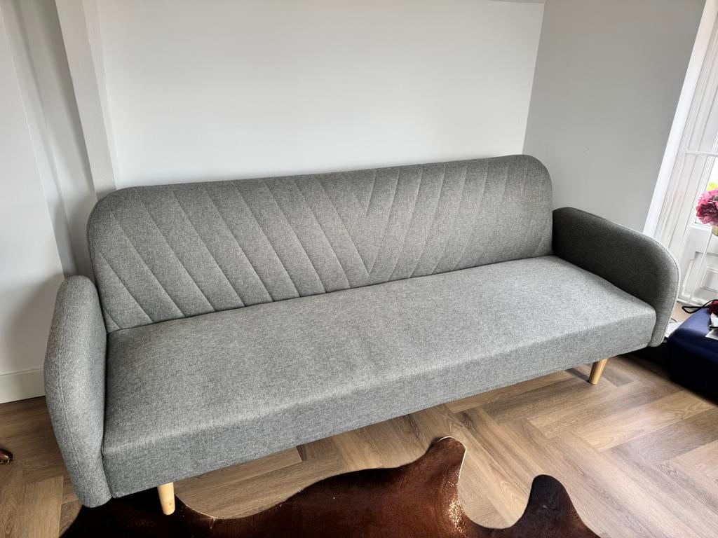 Grey JYSK Couch / Slaapbank PARADIS, Huis en Inrichting, Banken | Bankstellen, Ophalen, Zo goed als nieuw