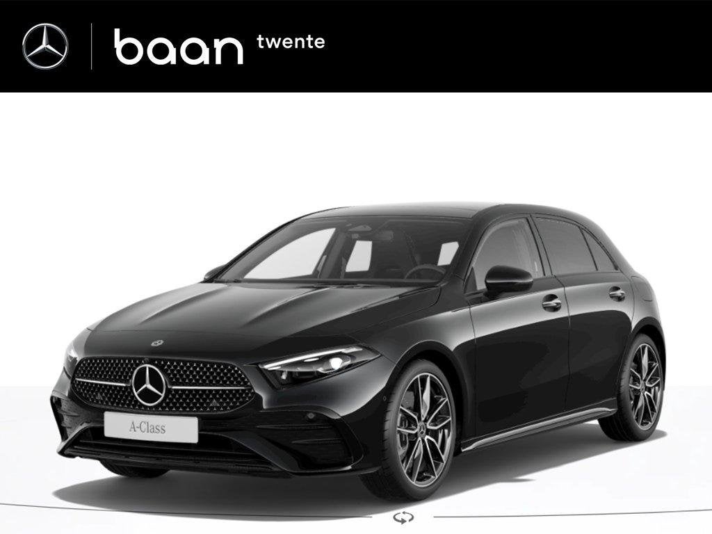Mercedes-Benz A-Klasse A 250 e Business Solution AMG Limited, Auto's, Zwart, 4 cilinders, Automatische klimaatregeling, Zwart