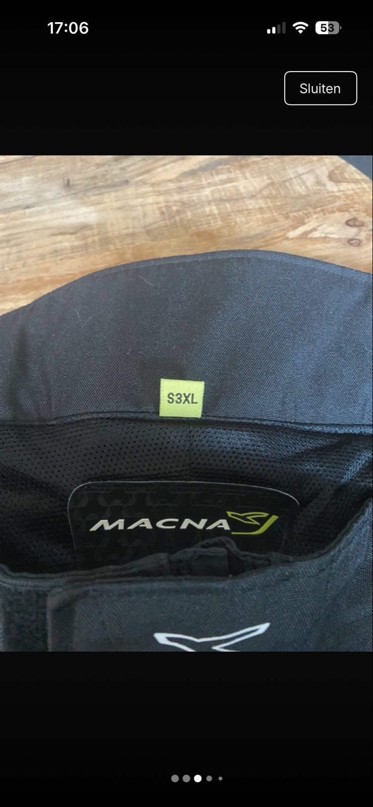 Macna motorjas en -broek (textiel) - Maat 6XL/S3XL, Motoren, Ophalen, Tweedehands, Heren, Jas | textiel