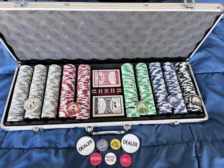 De luxe poker set, Ophalen of Verzenden, Zo goed als nieuw