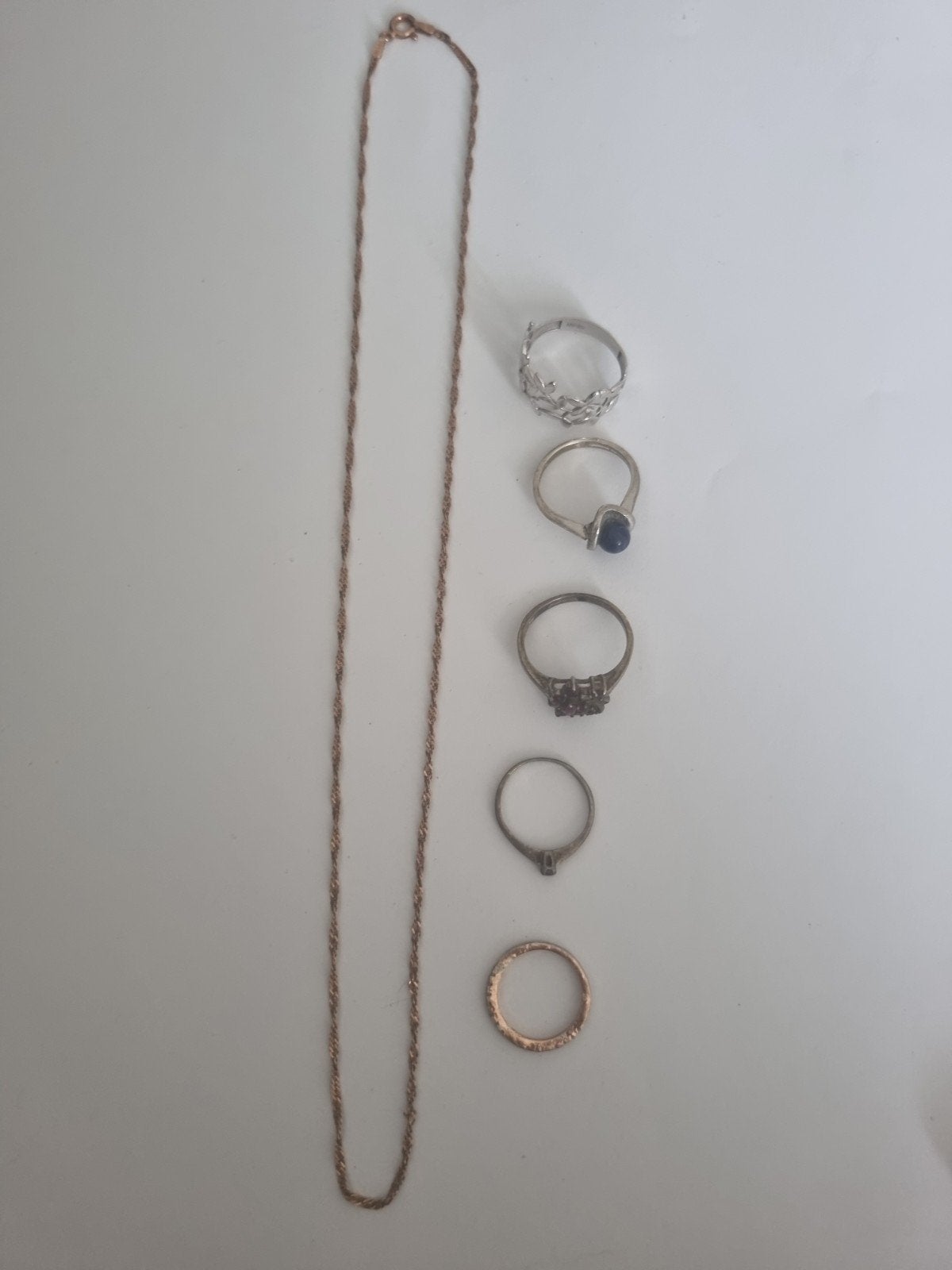 Kleine partij zilveren sieraden, Verzenden, Gebruikt