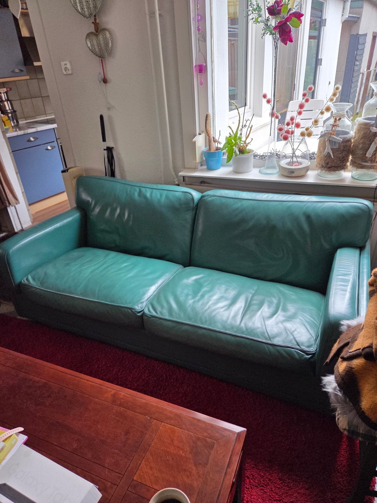 Poltrona Frau vintage 2,5 zits sofa, zéér comfortabel, izgs., Ophalen, Vintage, Zo goed als nieuw, Rechte bank