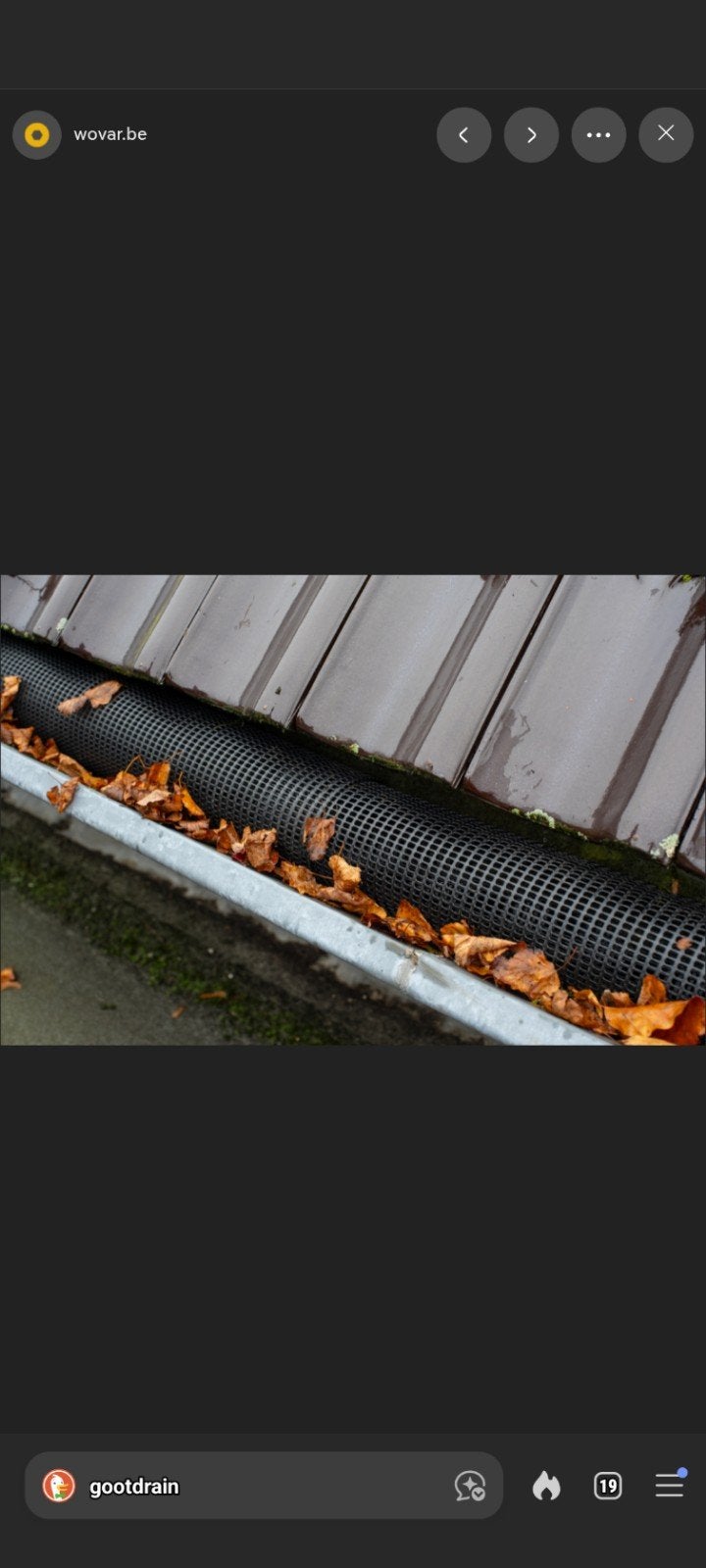 Gootdrain Extra Large - 12-15 meter bladvrije dakgoot, Ophalen of Verzenden, Nieuw