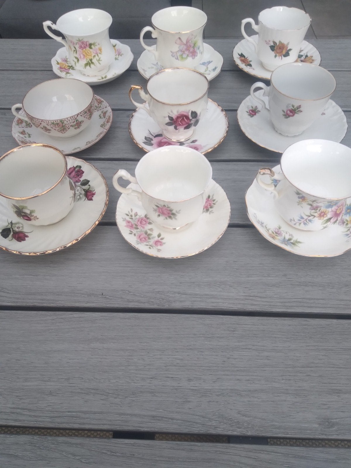 Diverse collectie serviesgoed en theekopjes, Antiek en Kunst, Ophalen of Verzenden