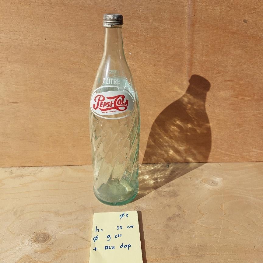 Pepsi Cola fles 1 liter met alu dop, Verzamelen, Ophalen, Verpakking