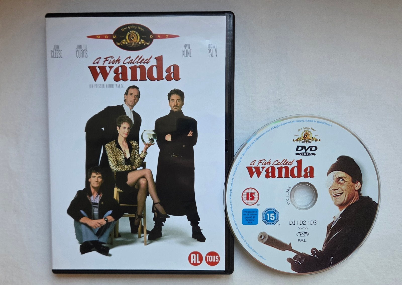 MGM A Fish Called Wanda Dvd Comedy, Alle leeftijden, Ophalen of Verzenden, Zo goed als nieuw, Romantische komedie