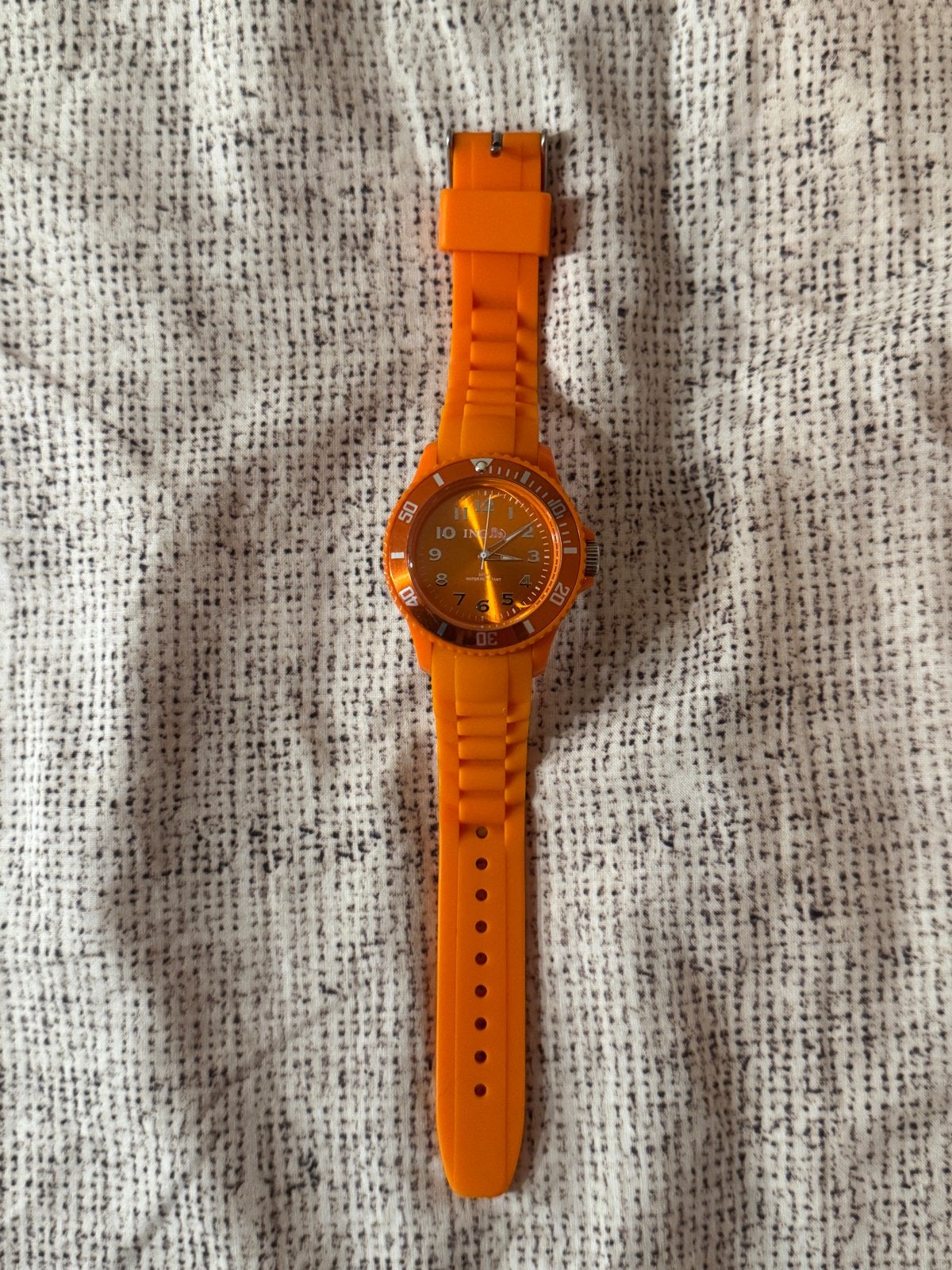 ING Horloge - Oranje (batterij leeg), Sieraden, Tassen en Uiterlijk, Ophalen of Verzenden, Gebruikt