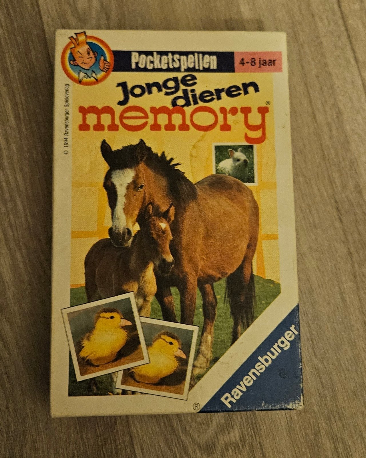 Ravensburger Pocketspellen Jonge Dieren Memory 4-8 jaar, Een of twee spelers, Ophalen of Verzenden, Gebruikt, Ravensburger