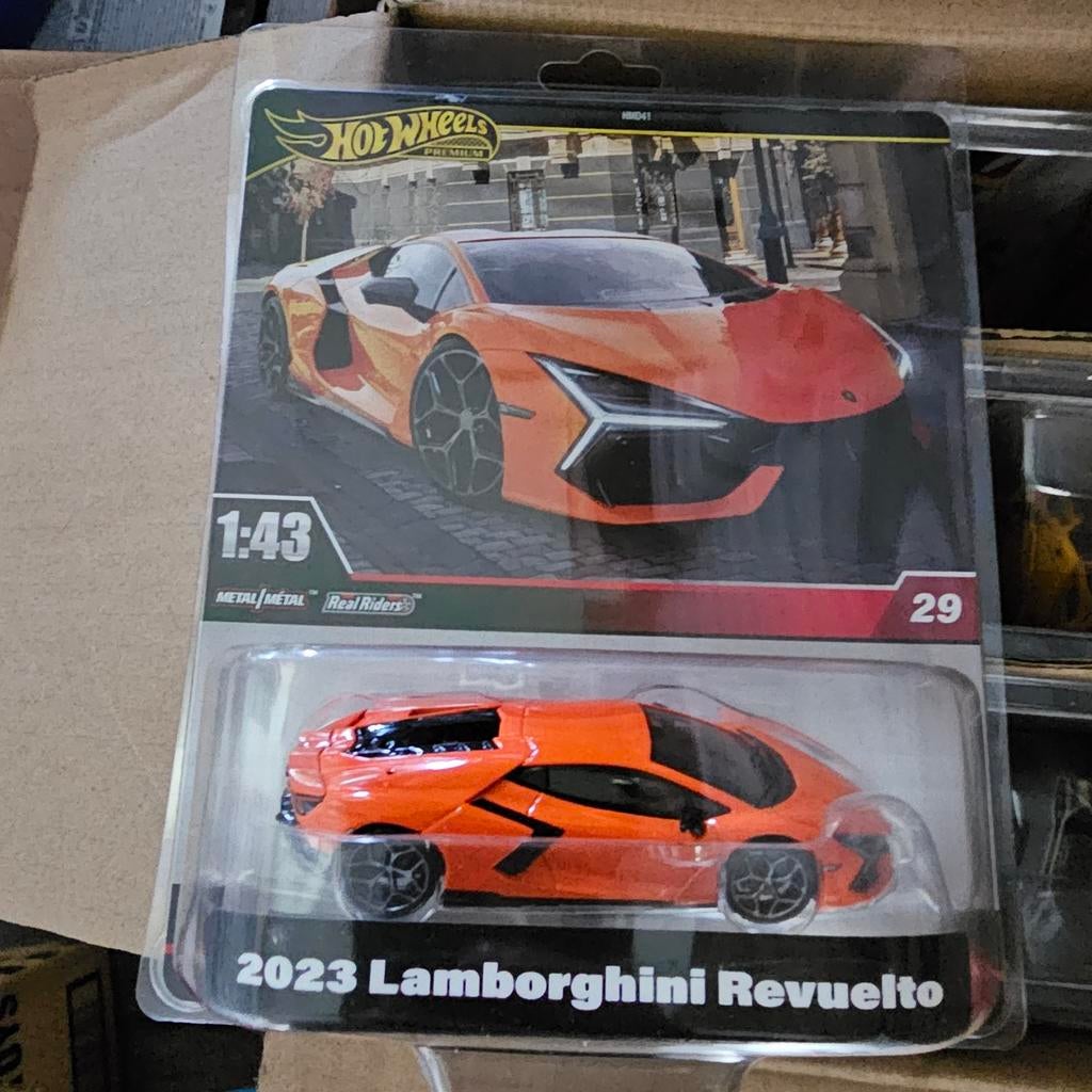 Hot Wheels Premium 2023 Lamborghini Revuelto 1:43, Overige merken, Auto, Nieuw, Ophalen of Verzenden