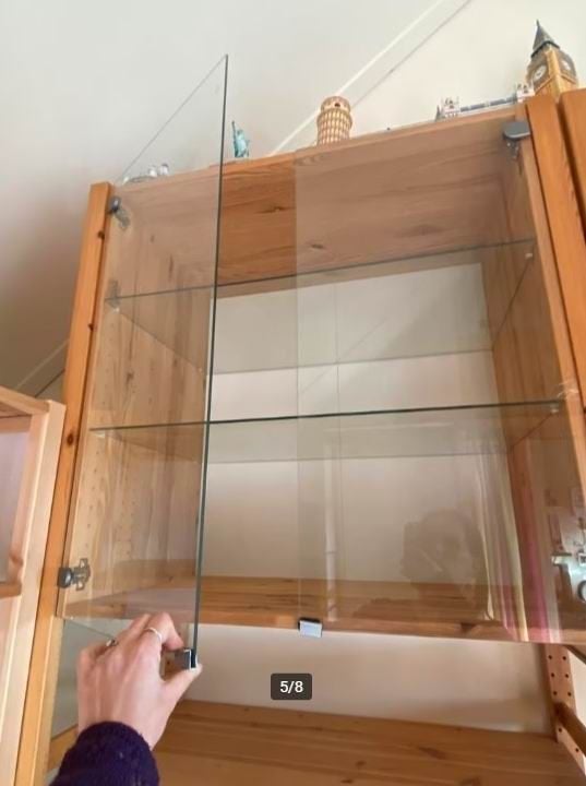 Ikea IVAR vitrinekast met volglas deurtjes, Ophalen of Verzenden, Zo goed als nieuw