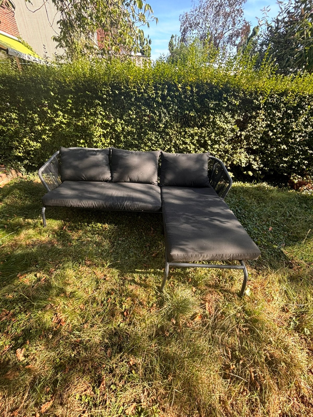 Tuin loungeset bank, Ophalen, Gebruikt, Aluminium