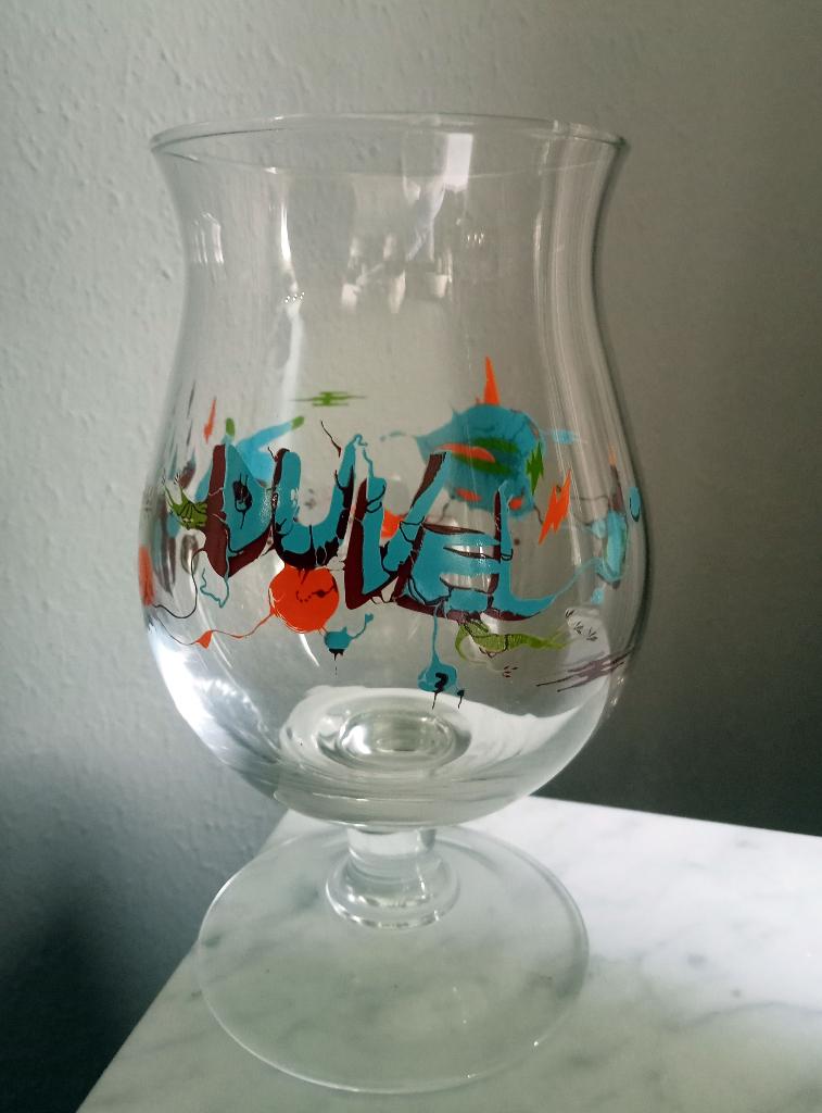 Duvel Collection Glas Yan Sorgi., Verzamelen, Biermerken, Zo goed als nieuw, Glas of Glazen, Duvel, Ophalen of Verzenden