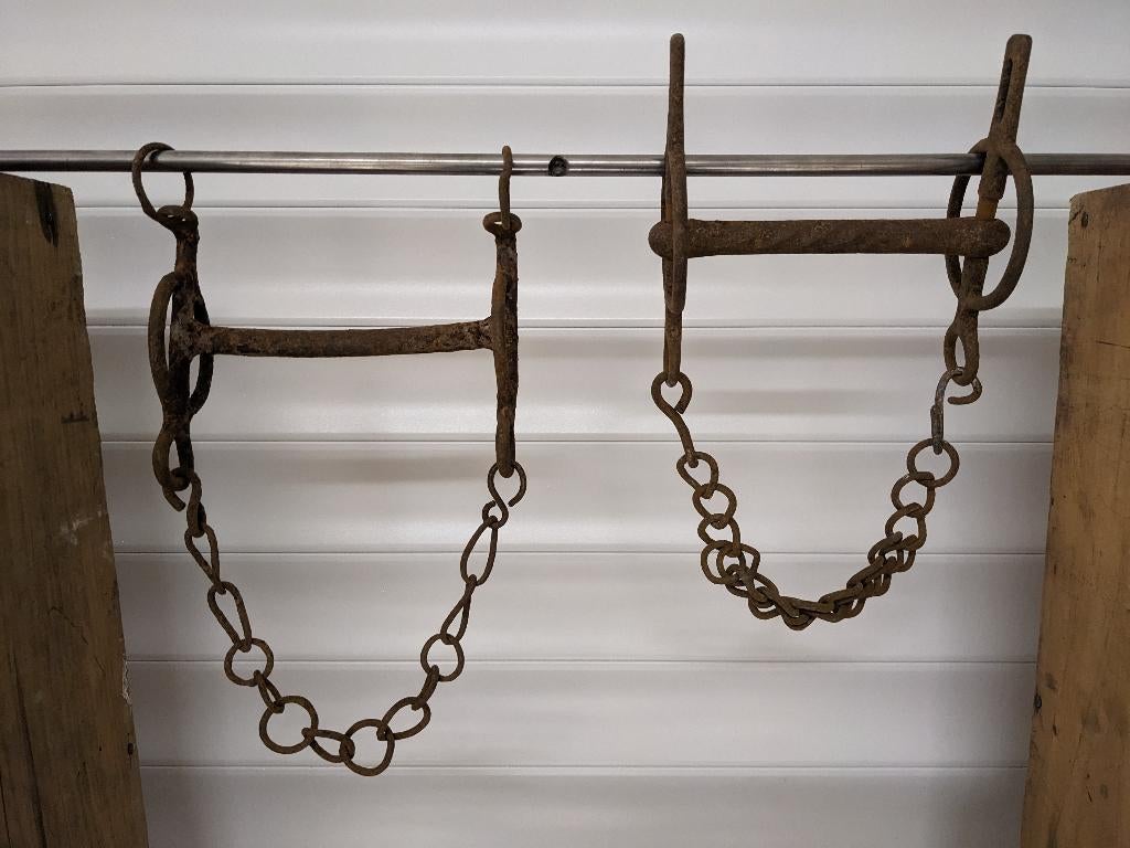 2x Paardenbit, oud, Ophalen of Verzenden, Gebruikt, Overige soorten