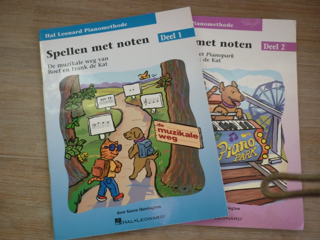 Hal Leonard Pianomethode: Spellen met noten Deel 1 en 2, Gebruikt, Klassiek, Les of Cursus, Ophalen of Verzenden