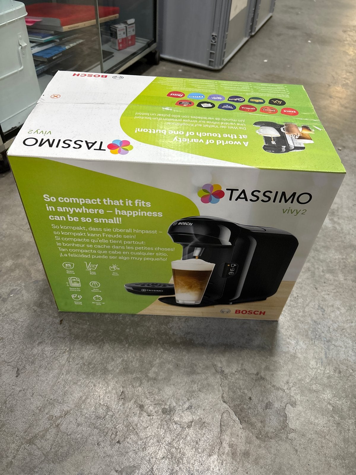 Nieuw Tassimo Vivy 2 koffiezetapparaat - Compact en Veelzijd, Ophalen, Nieuw, Koffiemachine, Koffiepads en cups