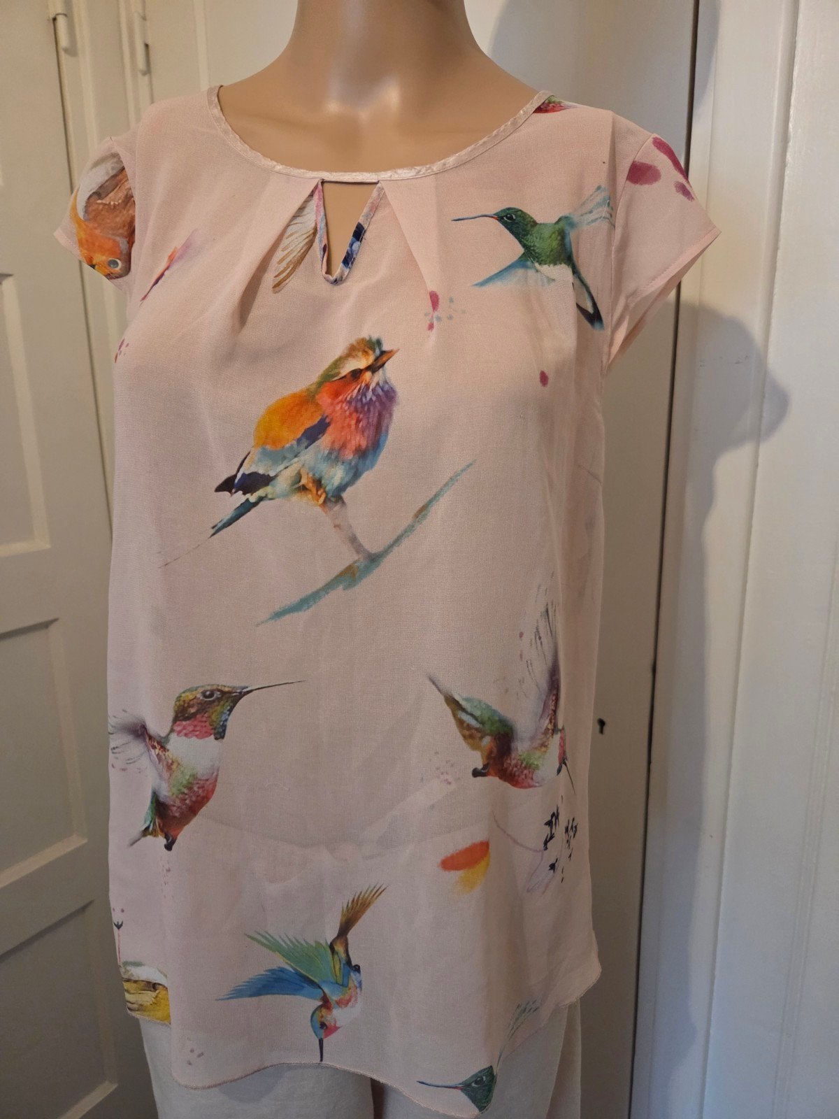 Steps vrolijke top shirt 38 vogels, Kleding | Dames, Maat 38/40 (M), Ophalen of Verzenden, Zo goed als nieuw, Korte mouw