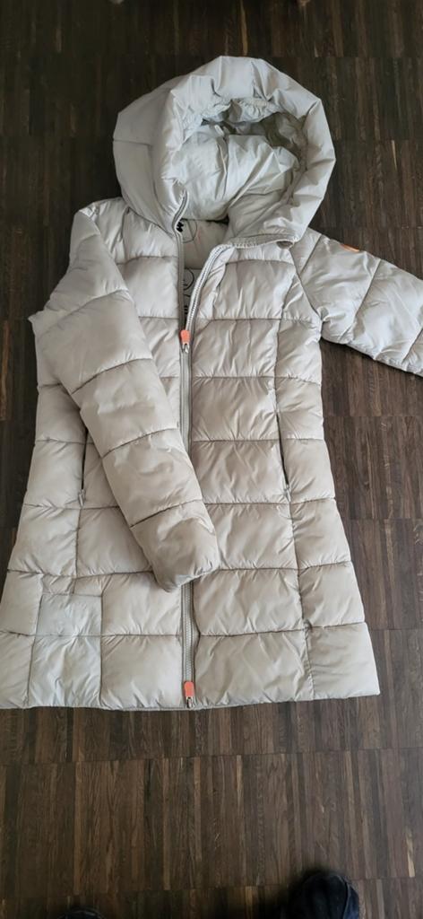 Save the duck jas beige/sand, Kinderen en Baby's, Ophalen of Verzenden, Gebruikt, Meisje, Jas