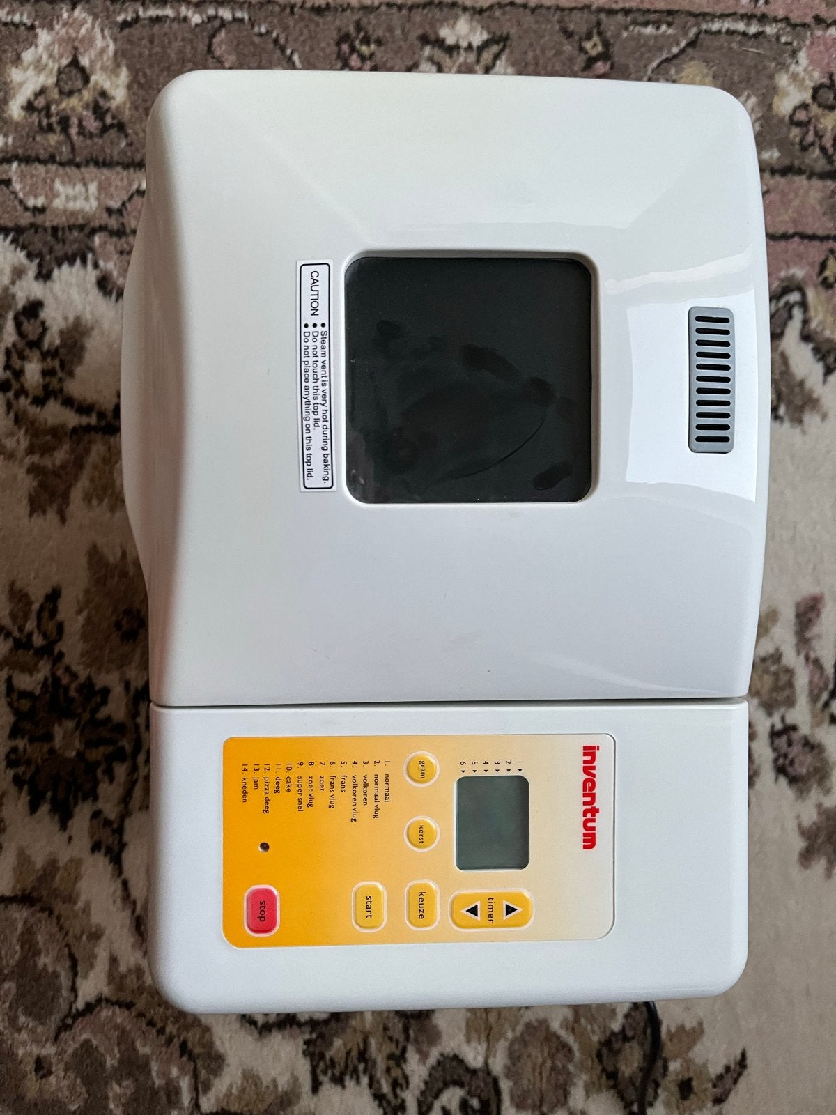 Inventum Broodbakmachine BM25 - Zelf brood bakken, 800 tot 1200 gram deeg, Zo goed als nieuw, Kijkvenster, Ophalen