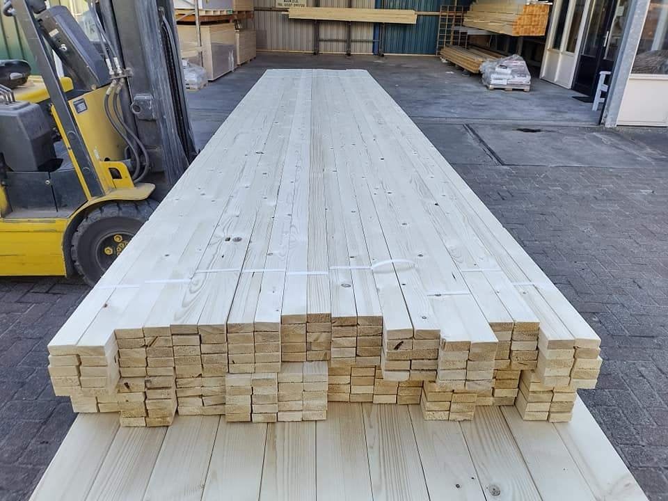 Panlatten te koop 22x50 geschaafd, Tuin en Terras, Ophalen, Nieuw, 250 cm of meer, Balken