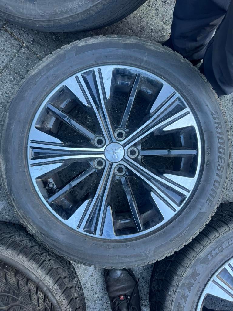 Set 18 inch originele mitsubishi outlander velgen met banden, 18 inch, Gebruikt, Banden en Velgen, Ophalen of Verzenden