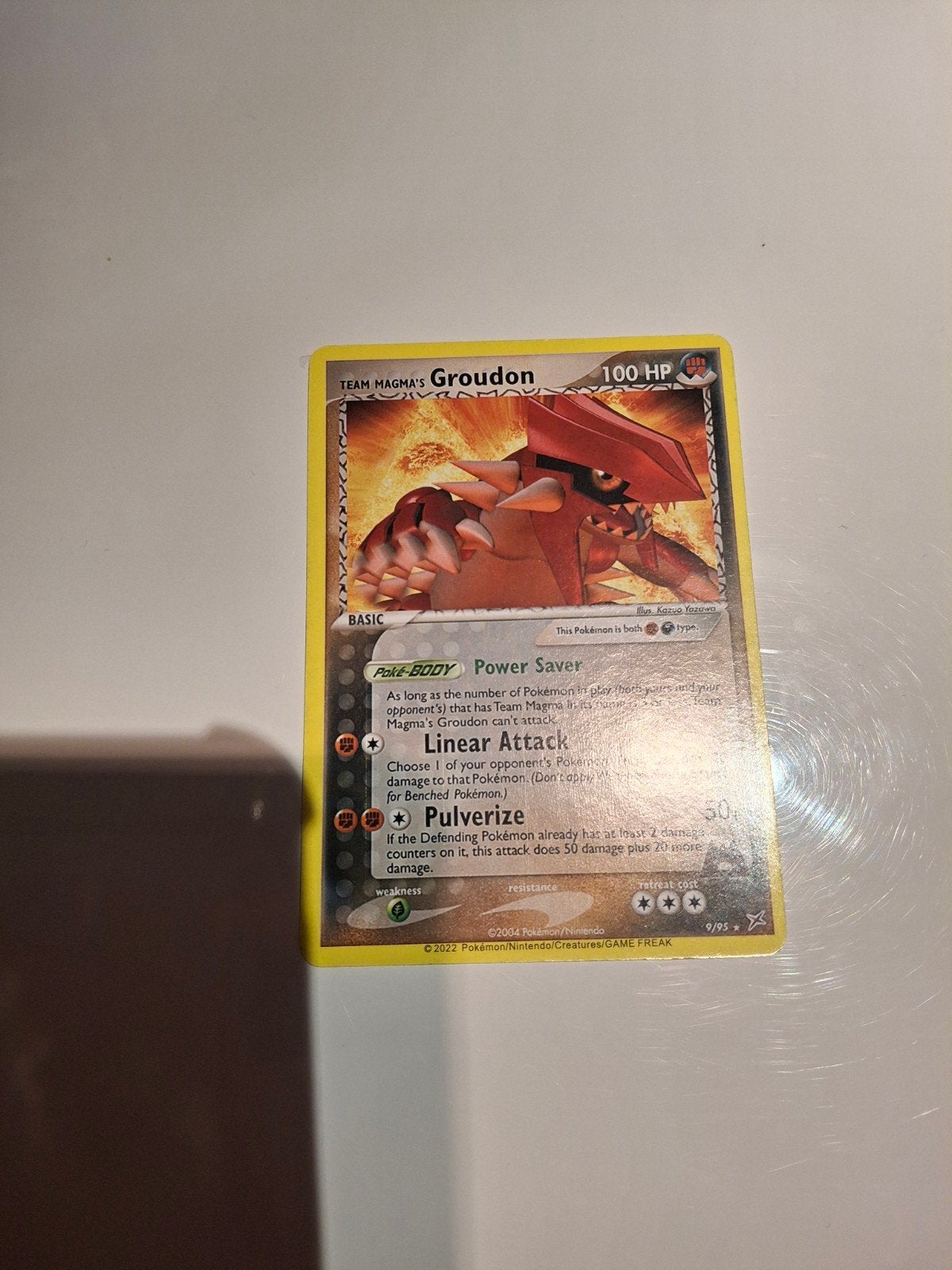 Pokémon kaart (Groudon 100HP), Ophalen, Zo goed als nieuw, Losse kaart
