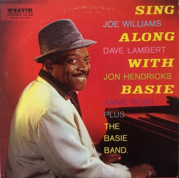 Joe Williams Sing Along With Basie lp, Gebruikt, Ophalen of Verzenden, Beschermende buitenhoes, 12 inch