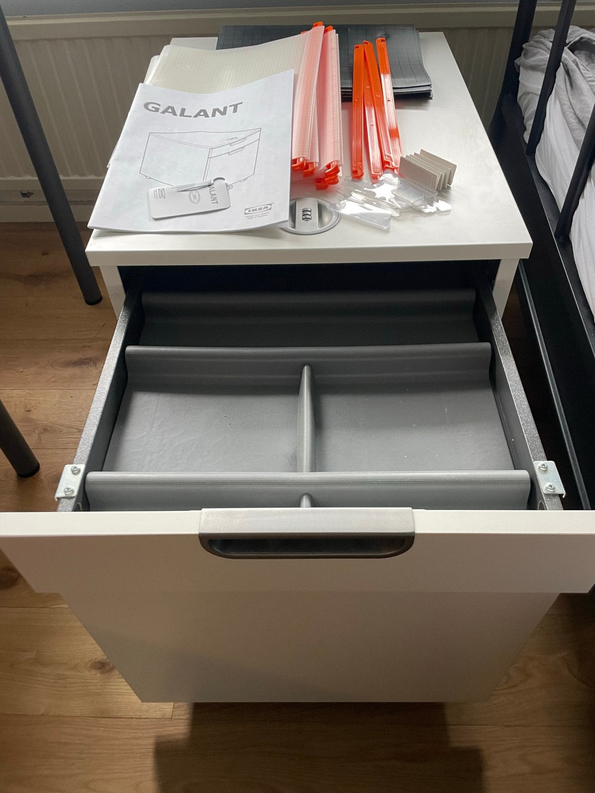 IKEA GALANT Ladeblok op wielen - Wit, Ophalen of Verzenden, Gebruikt