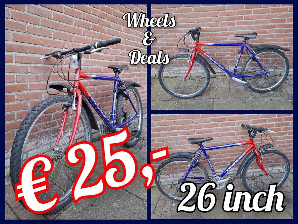 Mountainbike 26 inch, Ophalen, Accu