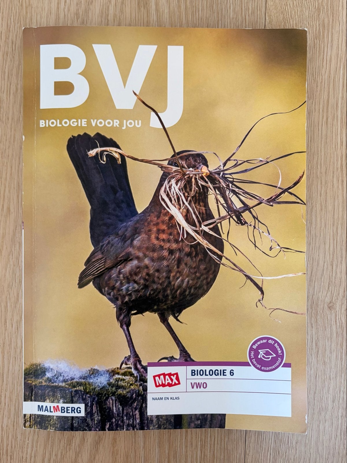 Biologie voor Jou (BVJ) Biologie 6 VWO - Malmberg, Ophalen of Verzenden, Gelezen, VWO, Biologie