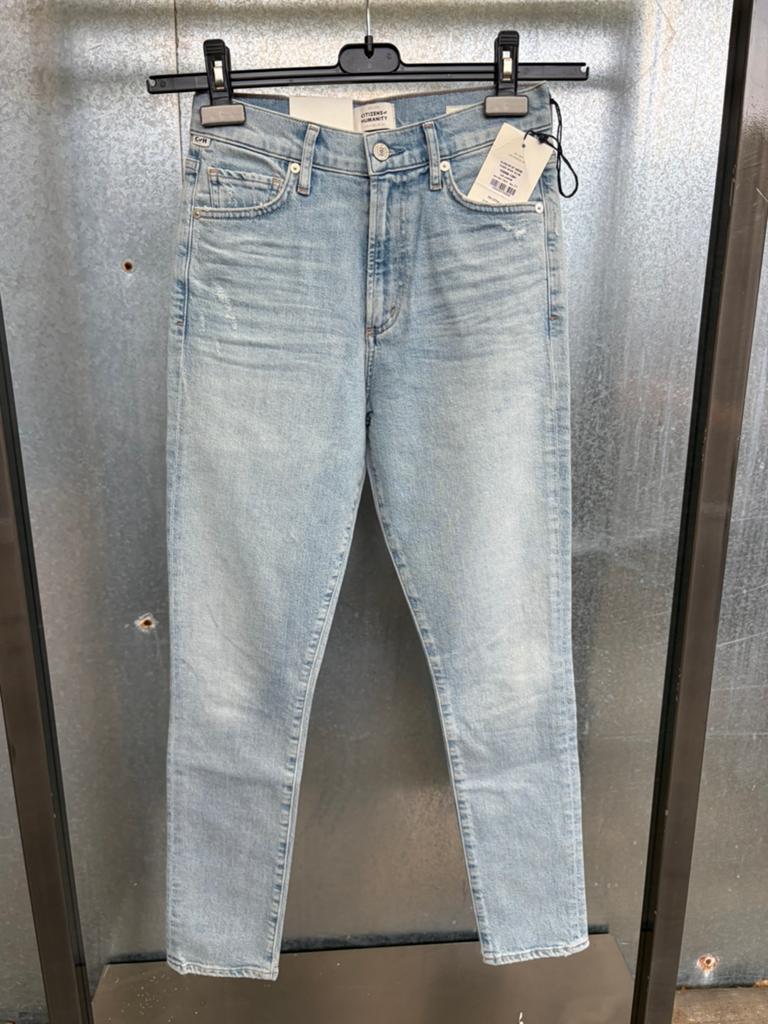 Citizens of humanity jeans 24 olivia high rise slim, Ophalen of Verzenden, Zo goed als nieuw, Blauw, W27 (confectie 34) of kleiner