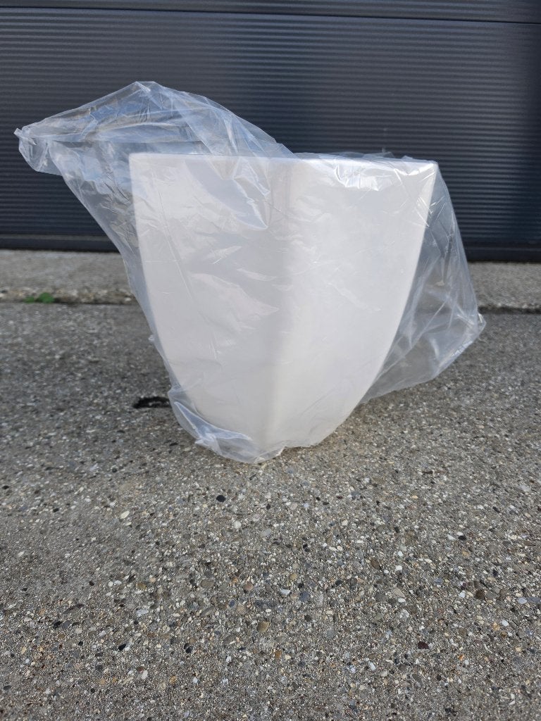 Vazen - White Shiny, Ophalen, Nieuw, Beige