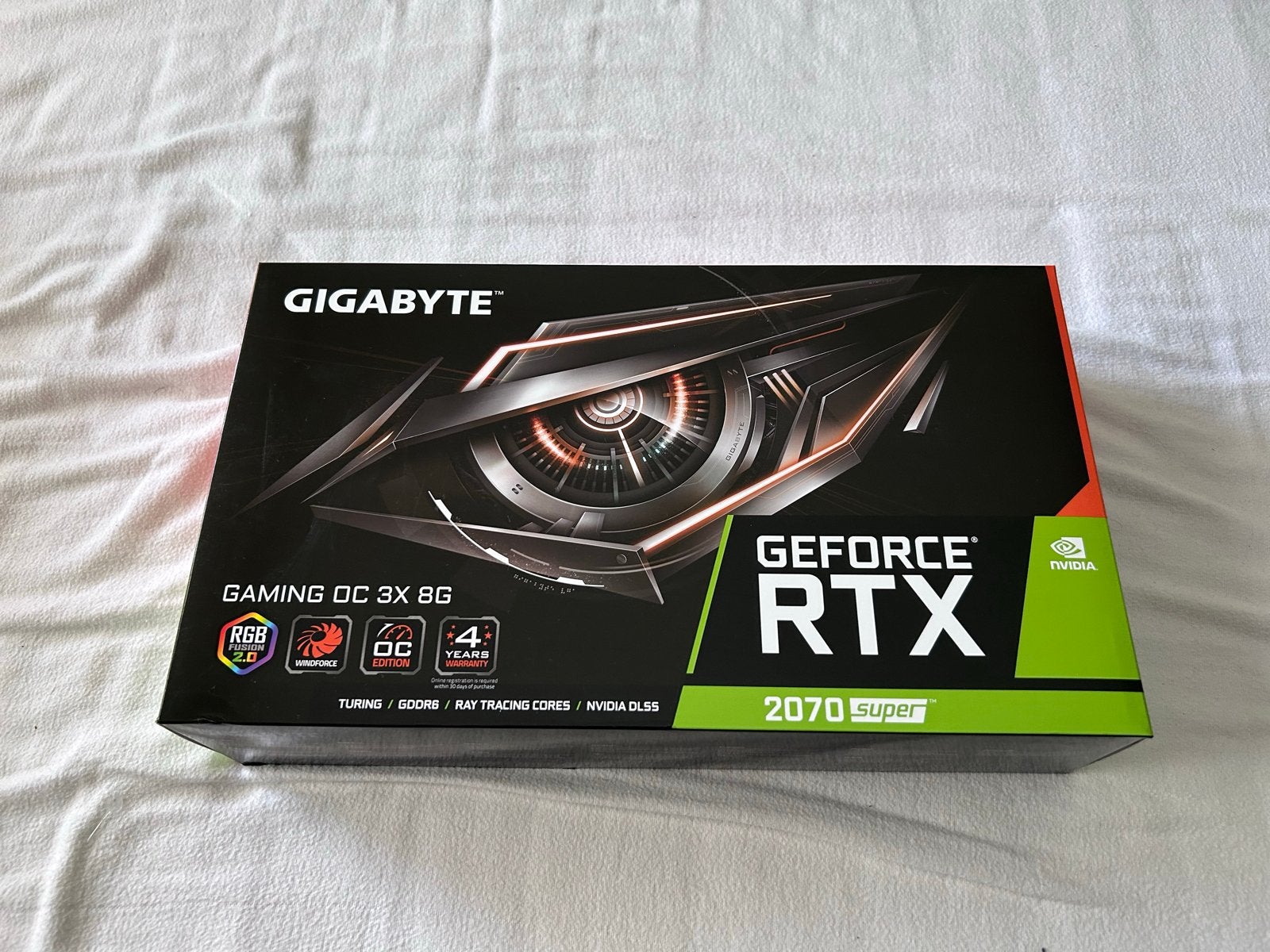 Gigabyte RTX 2070 SUPER Gaming OC 8G - met originele doos, PCI-Express 3, Gebruikt, HDMI, GDDR6