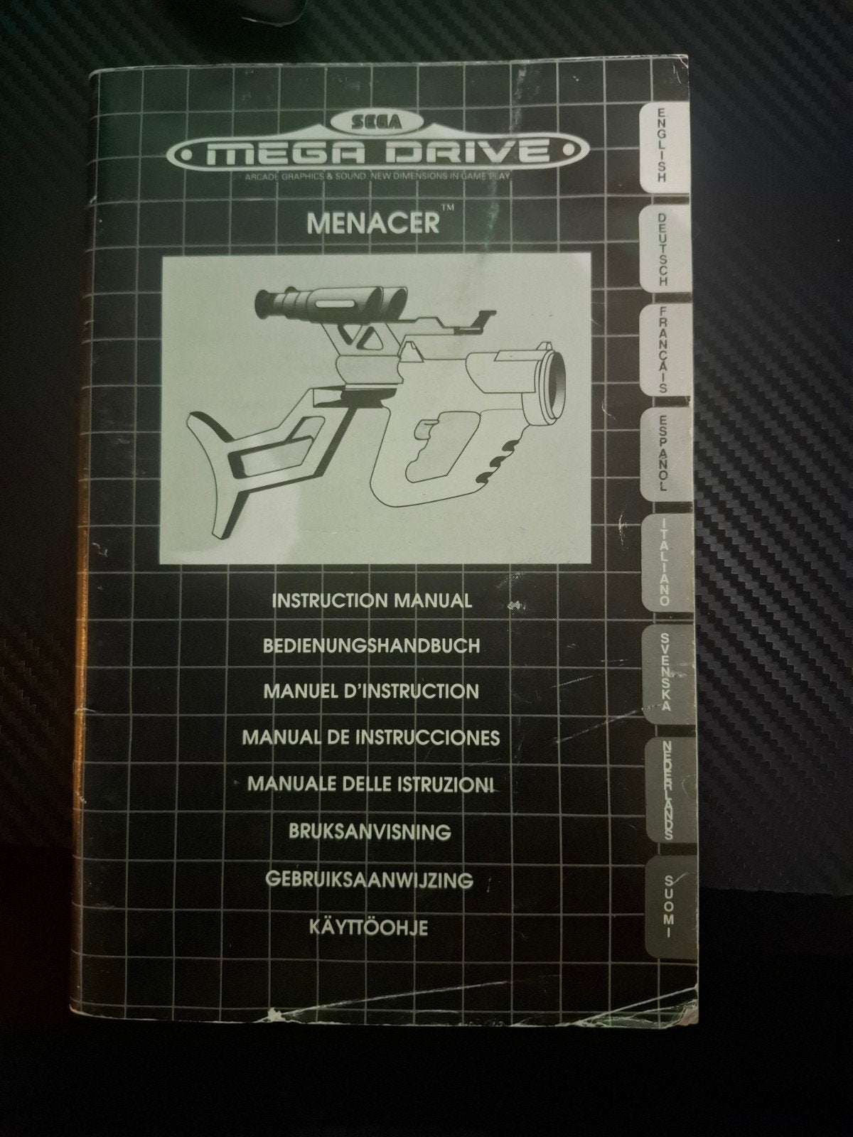 Sega Mega Drive Menacer Handleiding, Spelcomputers en Games, Gebruikt, Verzenden, 1 speler, Vanaf 3 jaar