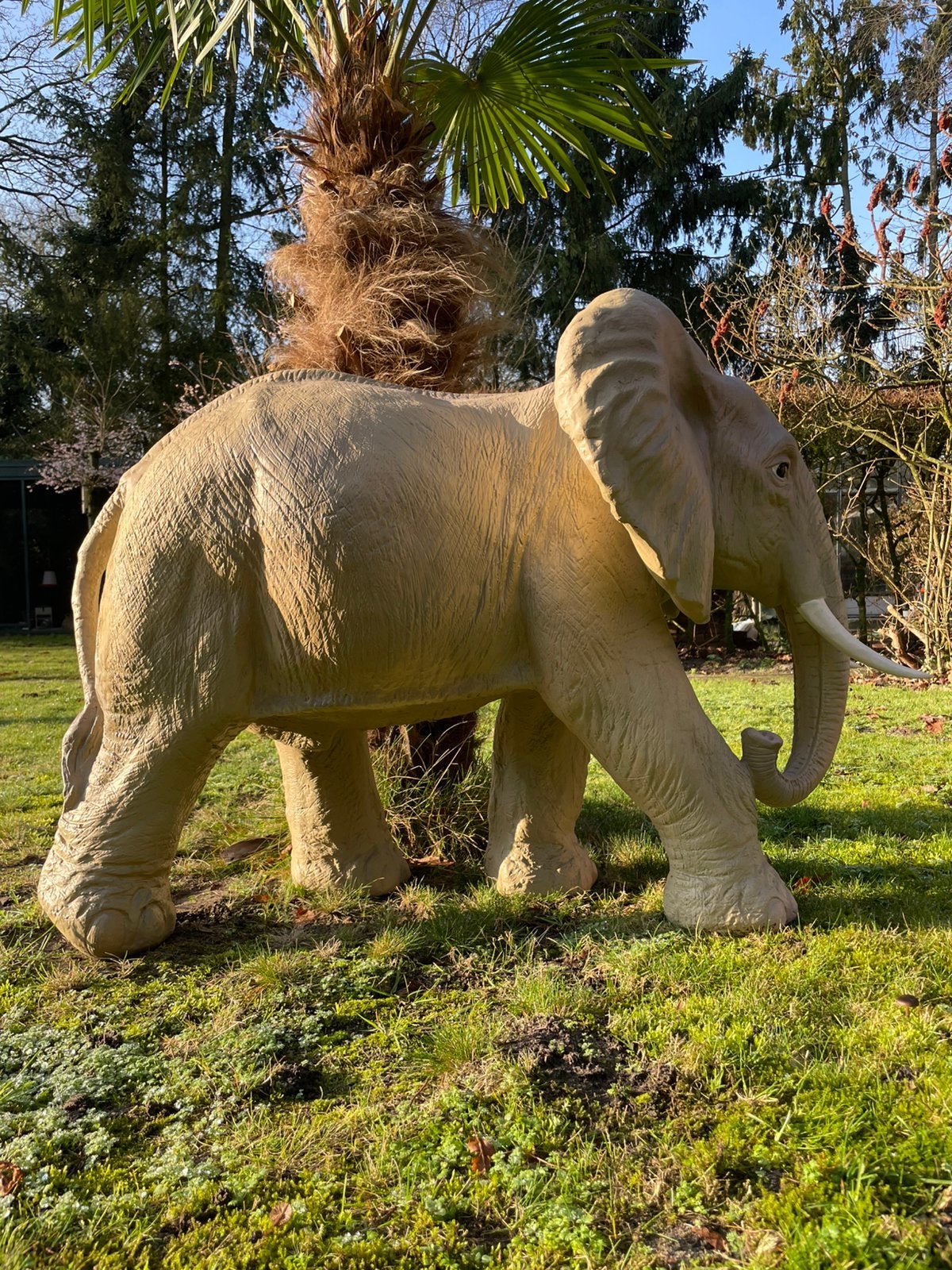 Olifant beeld tuin dierentuin, Tuin en Terras, Tuinbeelden, Ophalen, Nieuw, Kunststof, Dierenbeeld